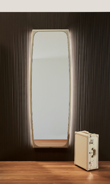 LAGO - Leather-covered framed mirror by Casa Covre - view 3